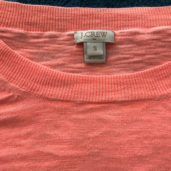 J.Crew 3/4 Sleeve Coral Sweater, Size S - Picture 2 of 5